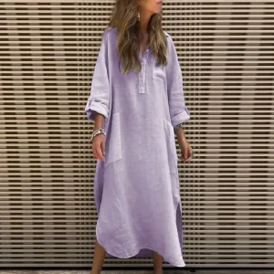 Vestido Casual de Manga Larga