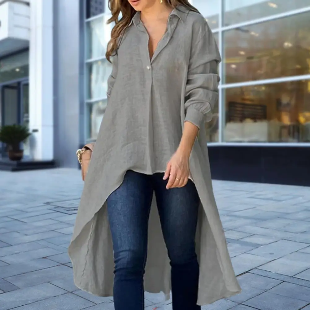 Camisa de Mujer con Cuello y Mangas Largas - Imagen 4