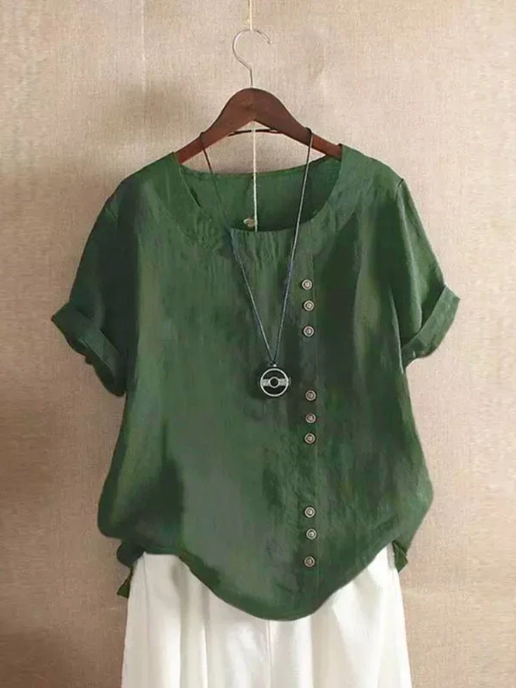 Blusas de Algodón y Lino - Imagen 8