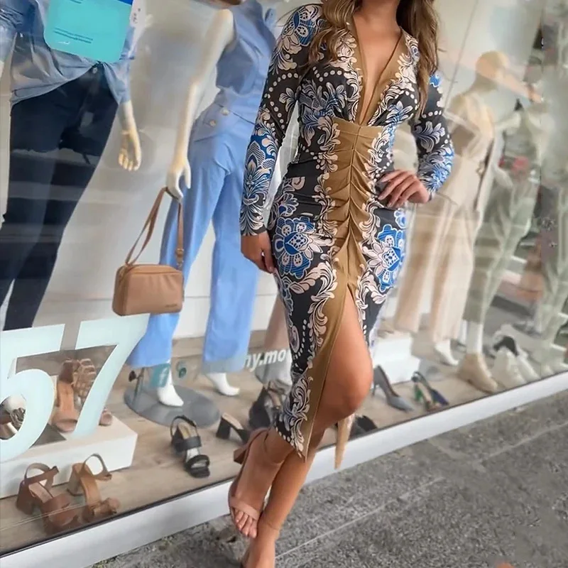 Vestido Midi Estampado - Imagen 4