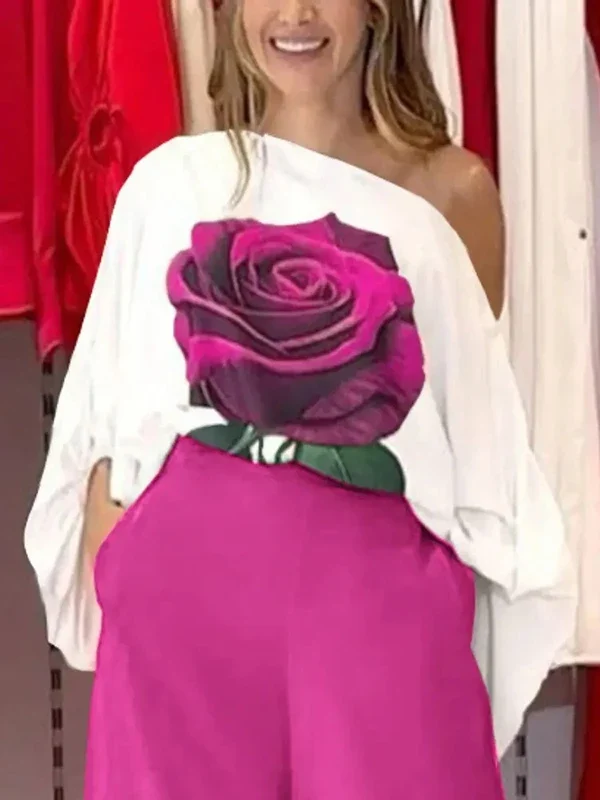 Blusa de Verano con Estampado de Rosas - Imagen 7