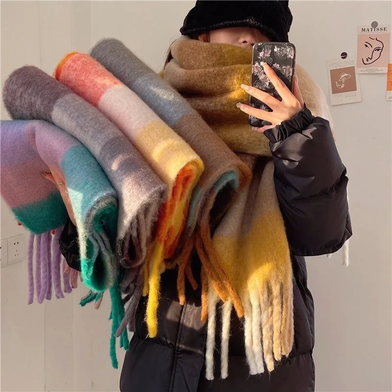 Bufanda Chal a Cuadros – Suave, Cálida y Elegante - Imagen 5