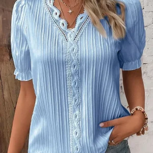 Blusa Tejida con Cuello V