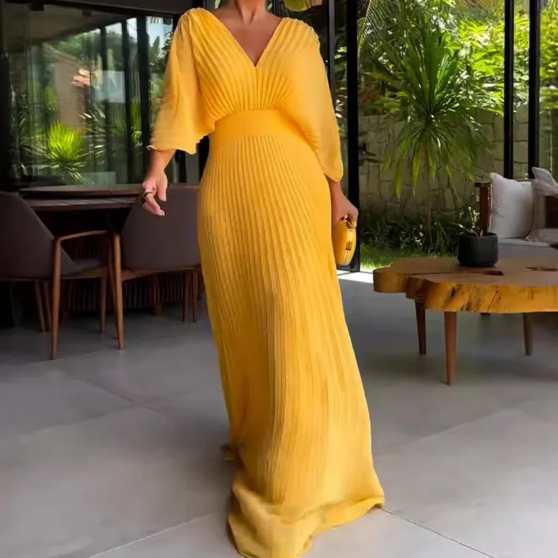 Vestido Plisado de Primavera/Verano - Imagen 9