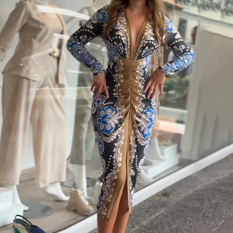 Vestido Midi Estampado - Imagen 2