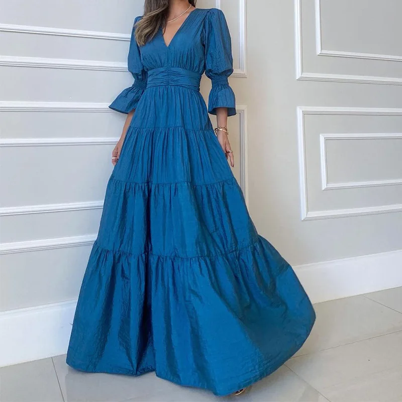 Vestido Maxi Drapeado - Imagen 6