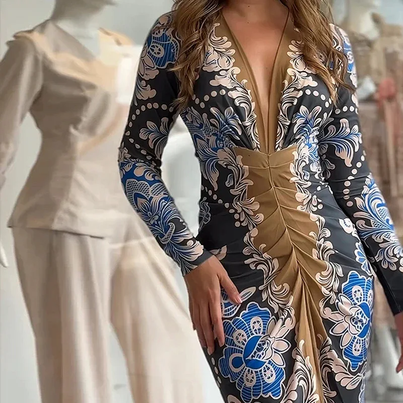 Vestido Midi Estampado - Imagen 3