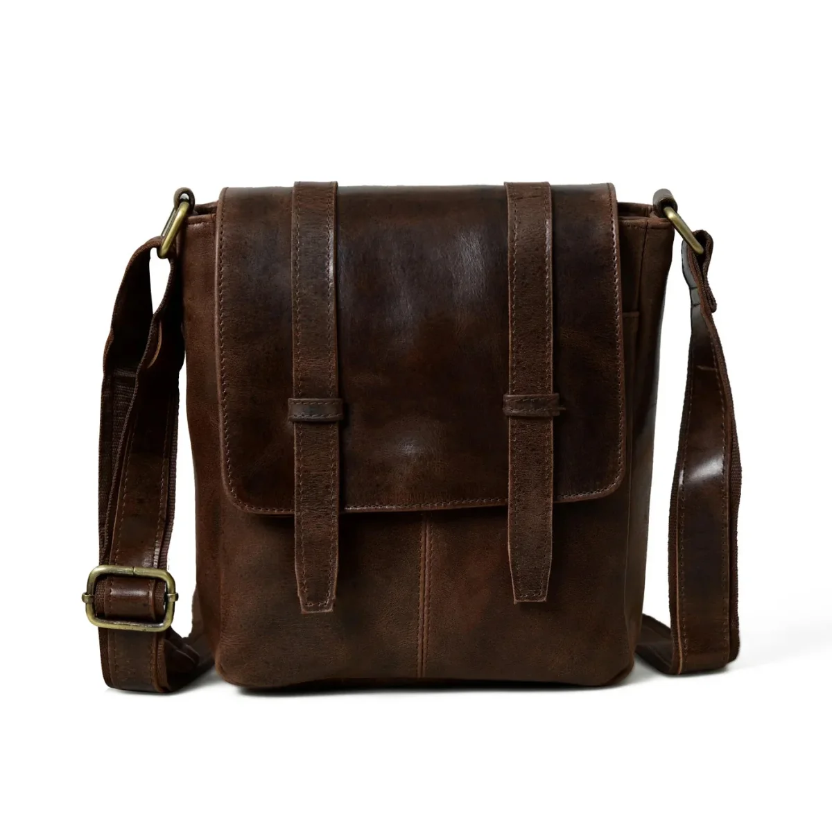 Side Leather Messenger Bag - Imagen 2