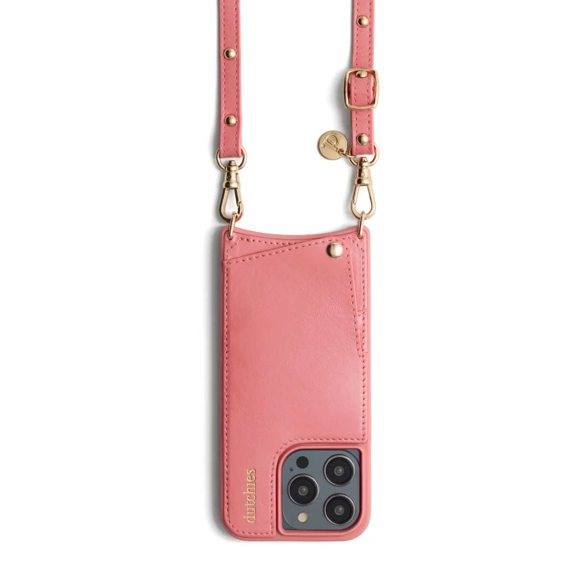 Phone strap | Slimline with Studs | Pink - Imagen 5