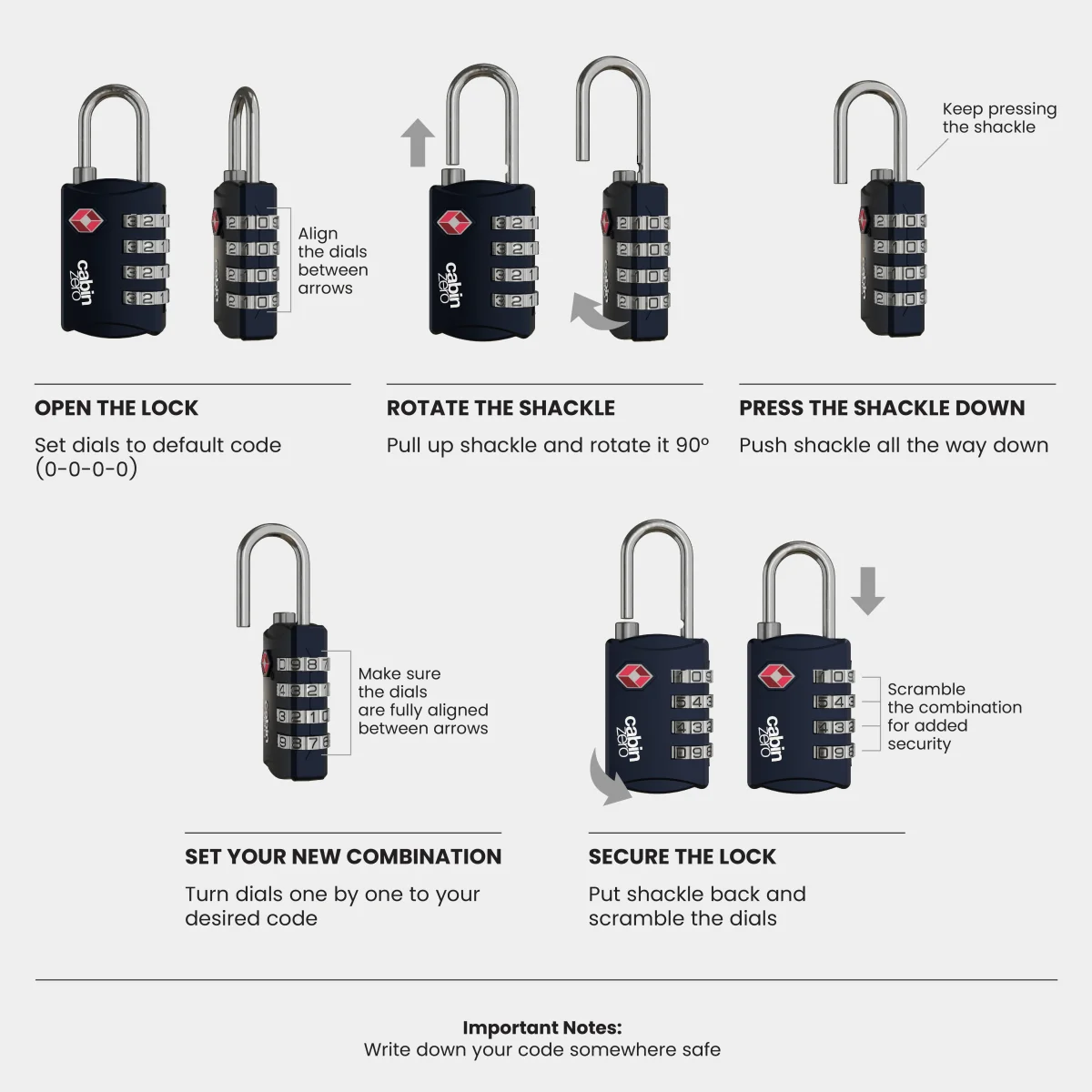 Travel TSA Lock - Imagen 3