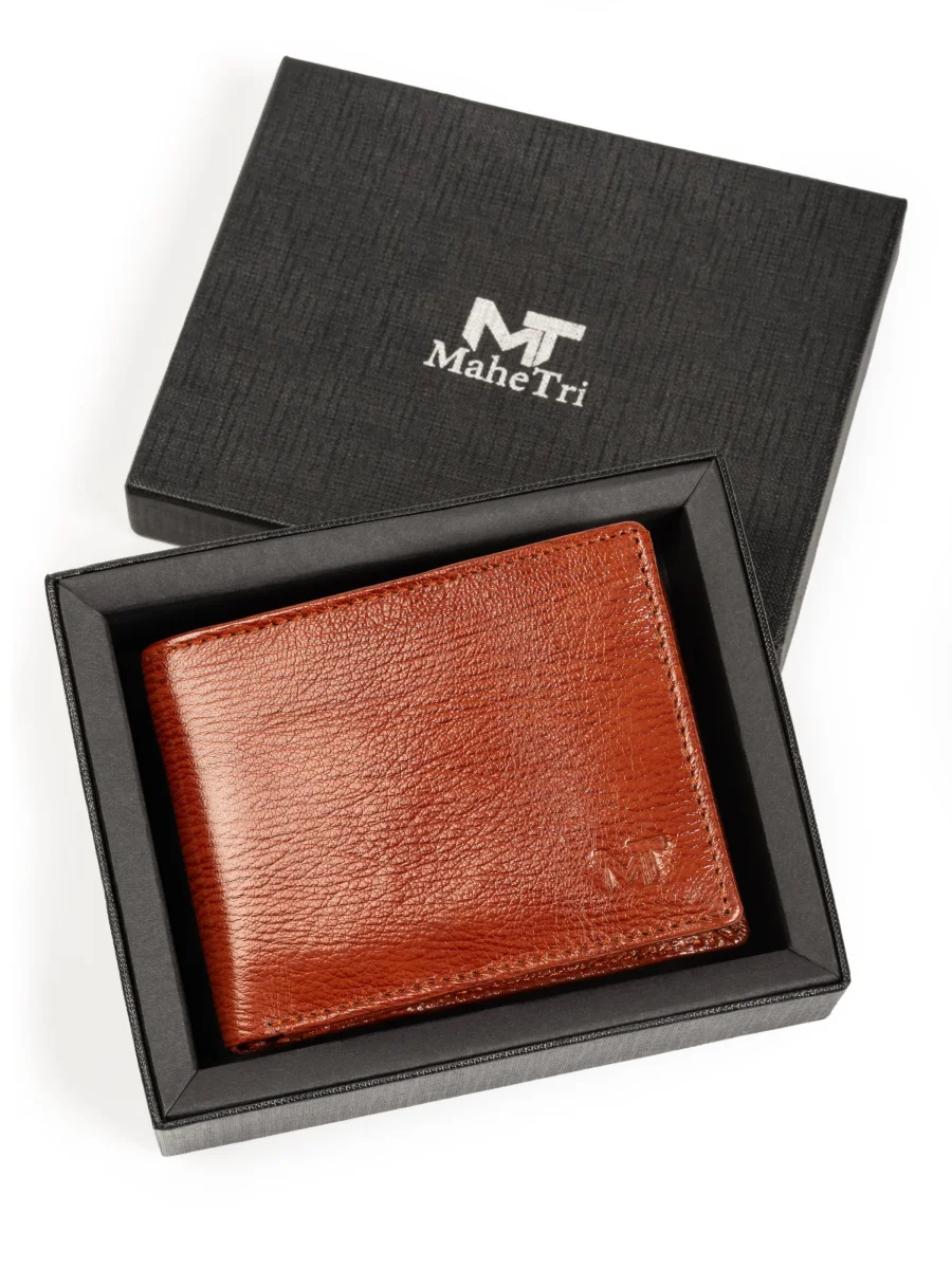 Tan Classic Men's Wallet - Imagen 3