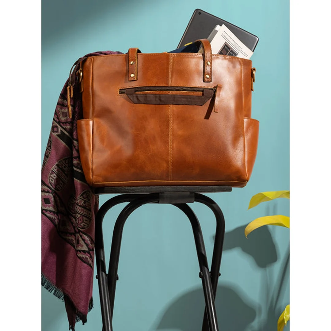 Luxury Kodiak Tote - Tan - Imagen 5