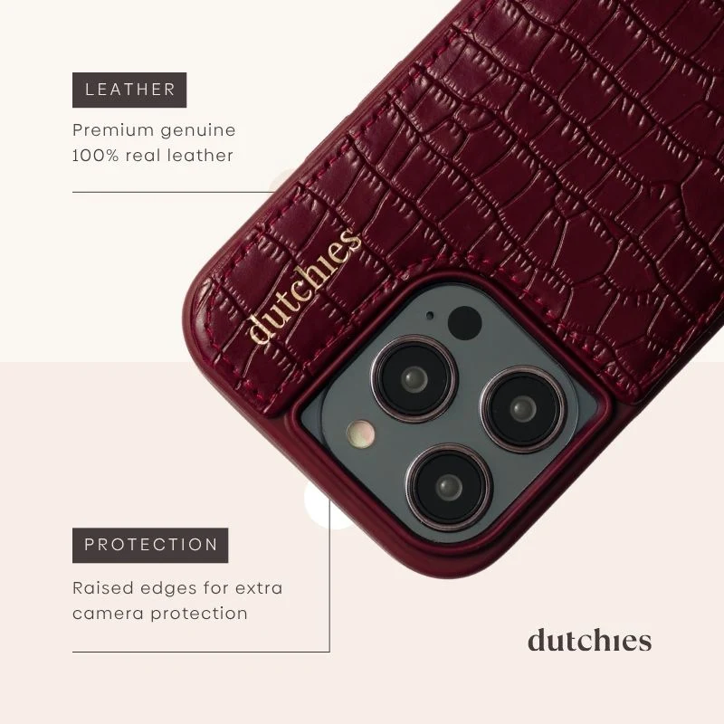 Luxury Set | iPhone | Burgundy - Imagen 6