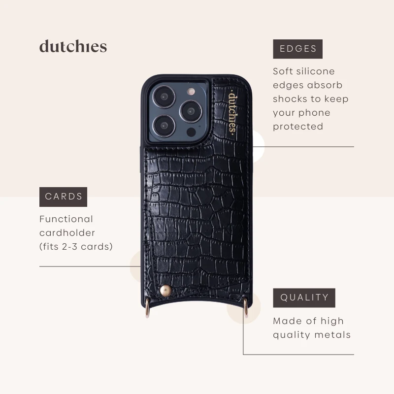 Luxury Set | iPhone | Noir | Gold - Imagen 7