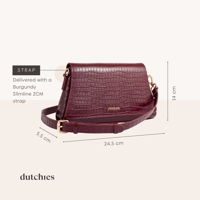 Sophie Crossbody Bag | Burgundy - Imagen 9