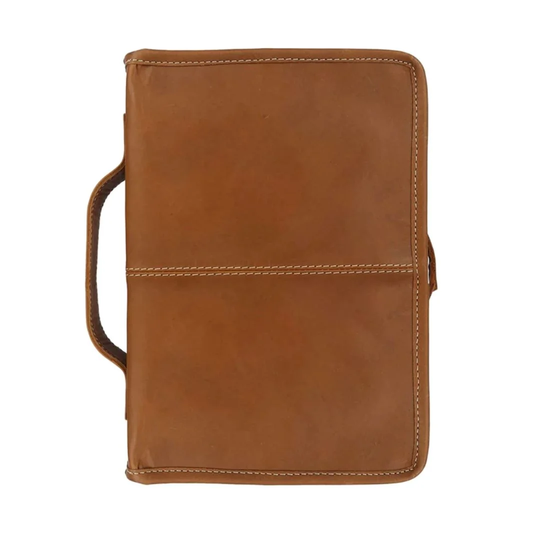 Classic Bible Leather Cover - Tan - Imagen 2