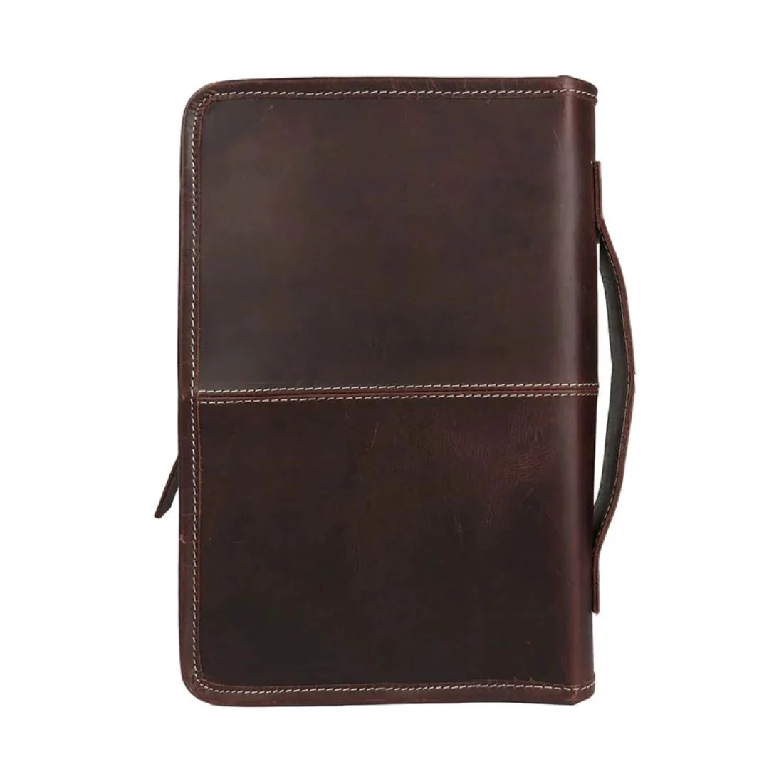 Classic Bible Leather Cover - Choco - Imagen 2