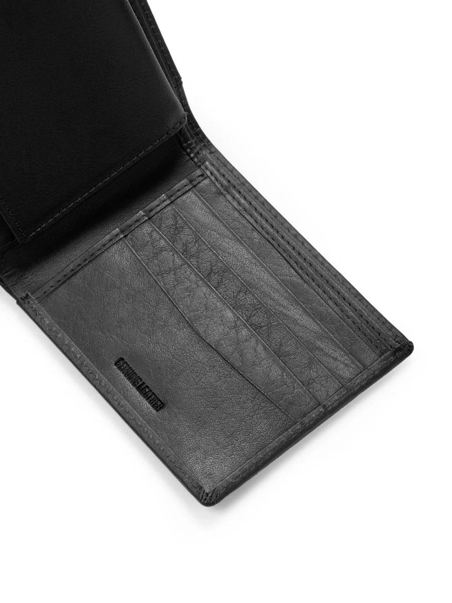 Wealth Ward Black Bi-folded Wallet - Imagen 5