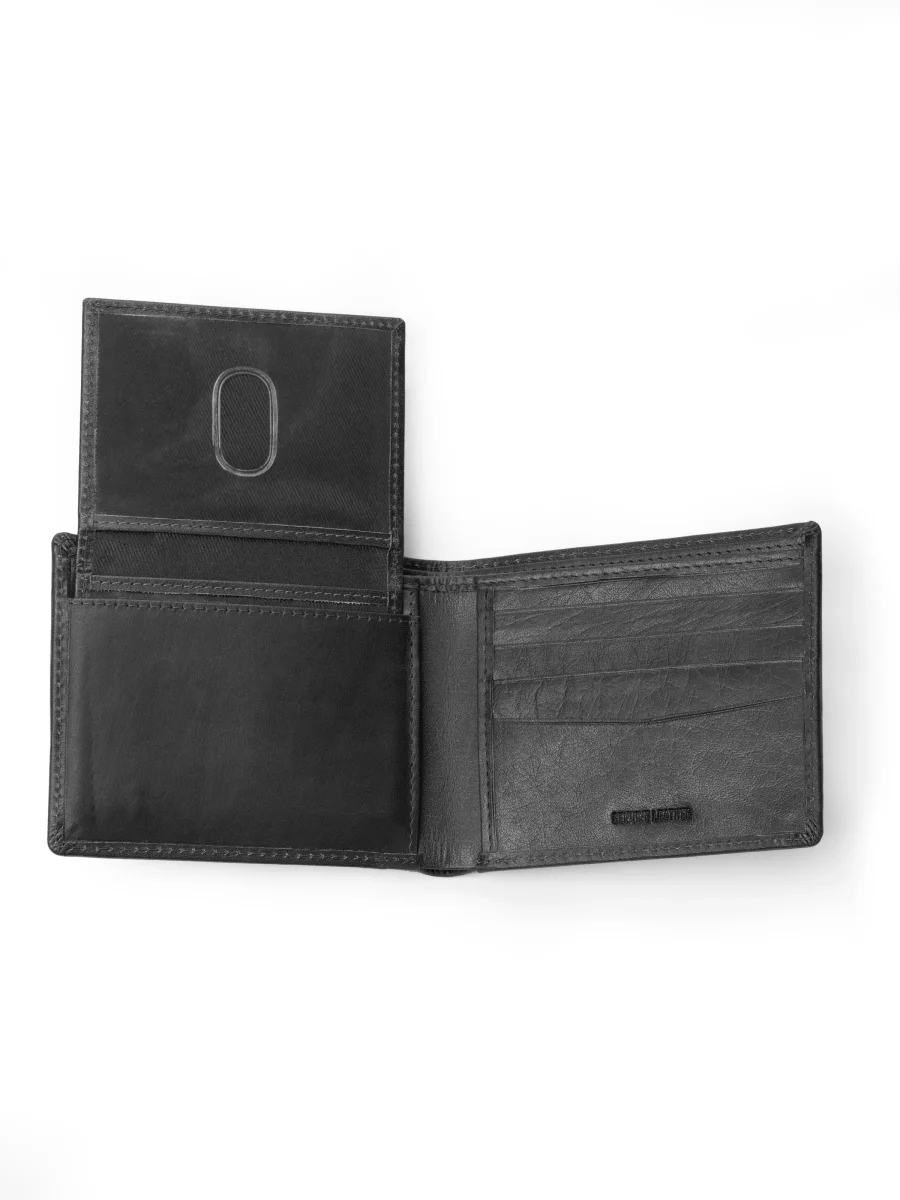 Wealth Ward Black Bi-folded Wallet - Imagen 6