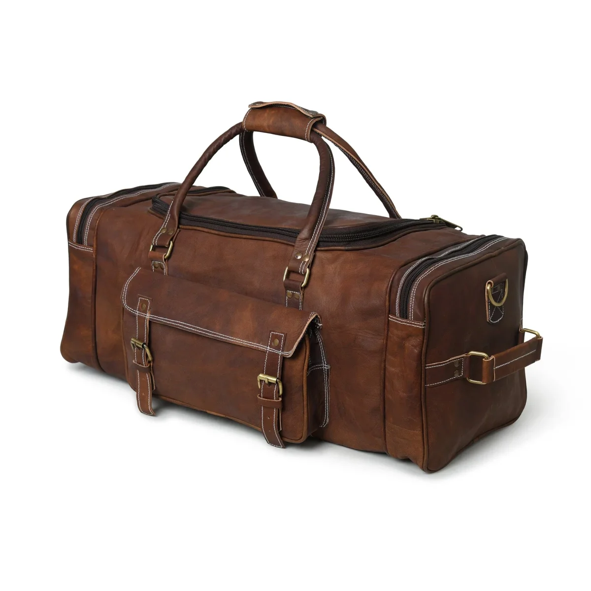Walker Leather Weekender Bag + Free Toiletry - Imagen 5