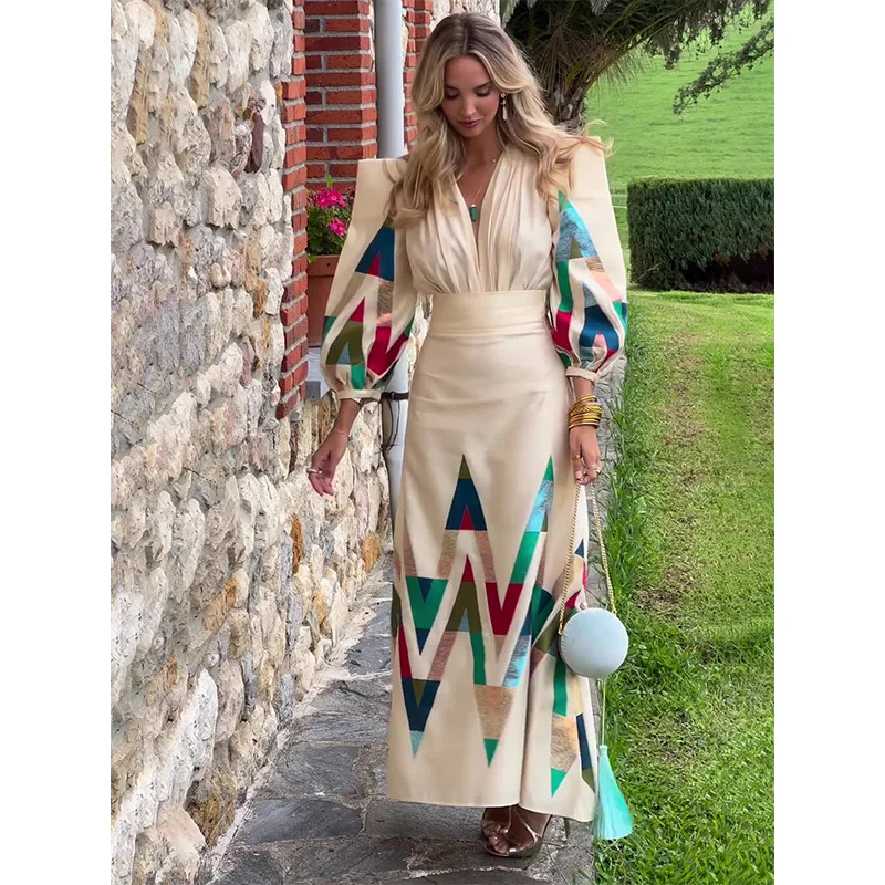 Vestido Elegante Geométrico