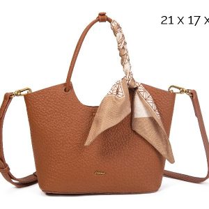 Bolso de Mano Elegante para Mujer con Bandolera y Pañuelo