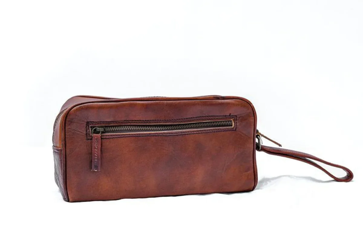 The Single Section Toiletry- Brown - Imagen 6