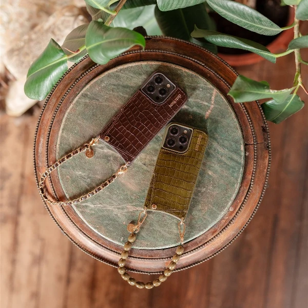 Phone Charm | Italian | Chocolate Brown - Imagen 3