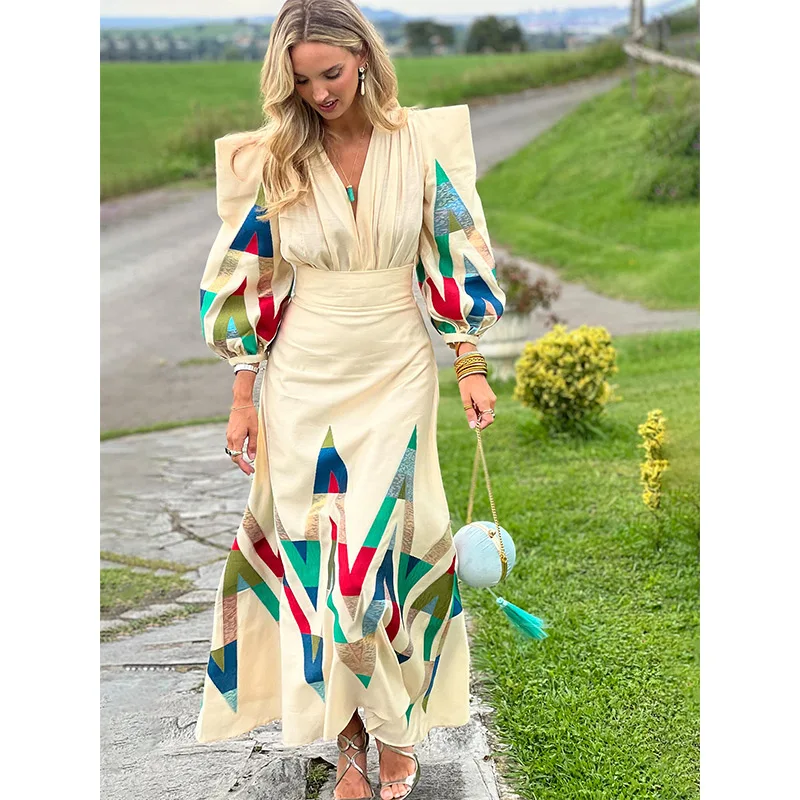 Vestido Elegante Geométrico - Imagen 3