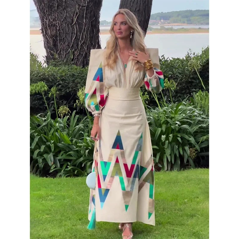 Vestido Elegante Geométrico - Imagen 4