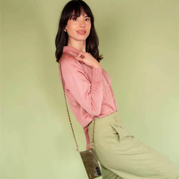 Phone Chain | Italian | Olive Green - Imagen 4
