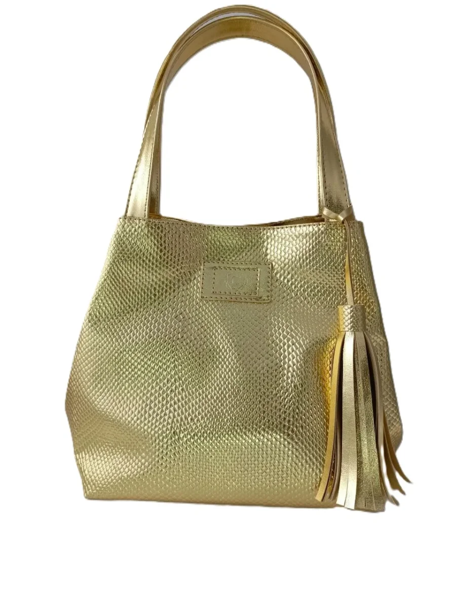Cartera de Piel coco Dorado Modelo RatNevnier - Ideal para Uso Diario y Salidas Casual - Imagen 2