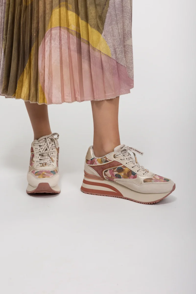 Deportivos rosa y beige Bloom - Imagen 3