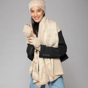 Mitones logo beige