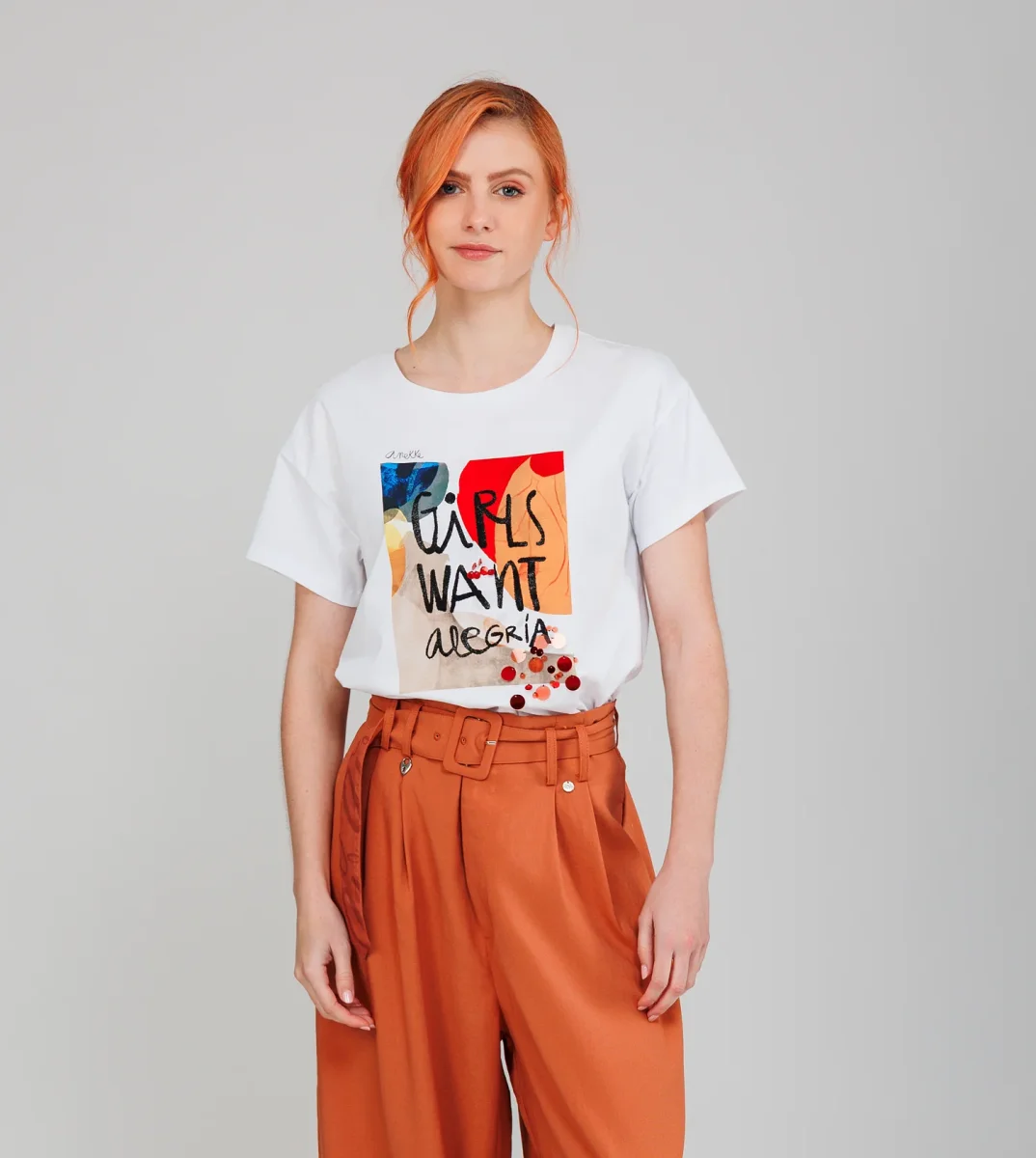 Camiseta manga corta blanca Alma - Imagen 4