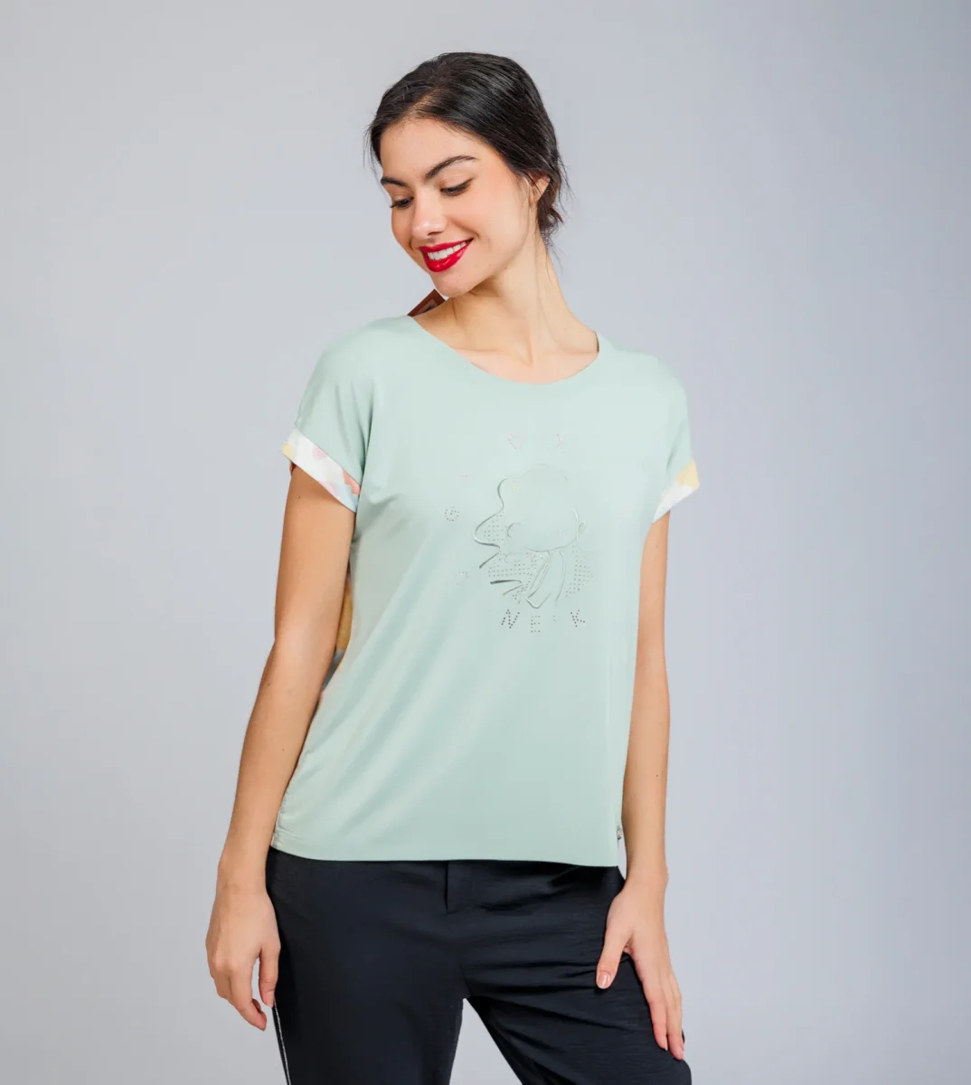 Camiseta manga corta verde Memories - Imagen 7