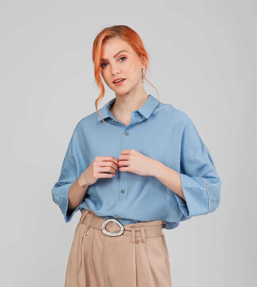 Camisa azul - Imagen 3