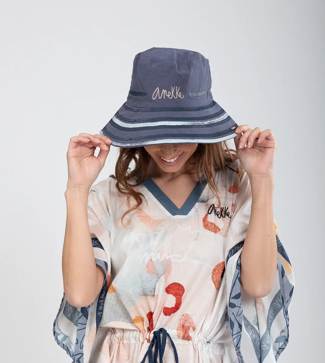 Gorro pescador azul - Imagen 3