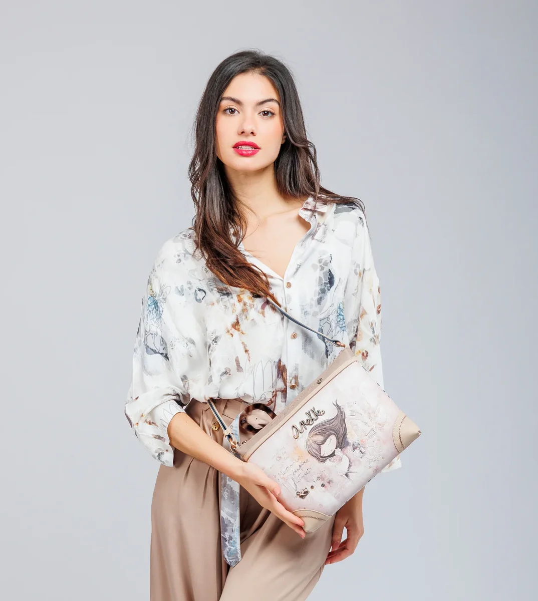 Bandolera estampada grande Memories - Imagen 3