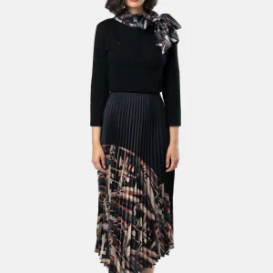 Falda plisada negra Mademoiselle