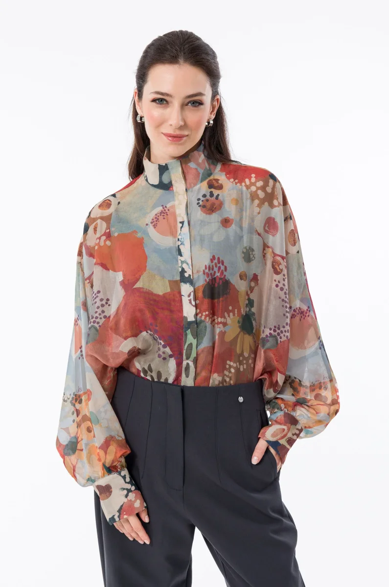 Camisa fluida estampada Blossom - Imagen 7