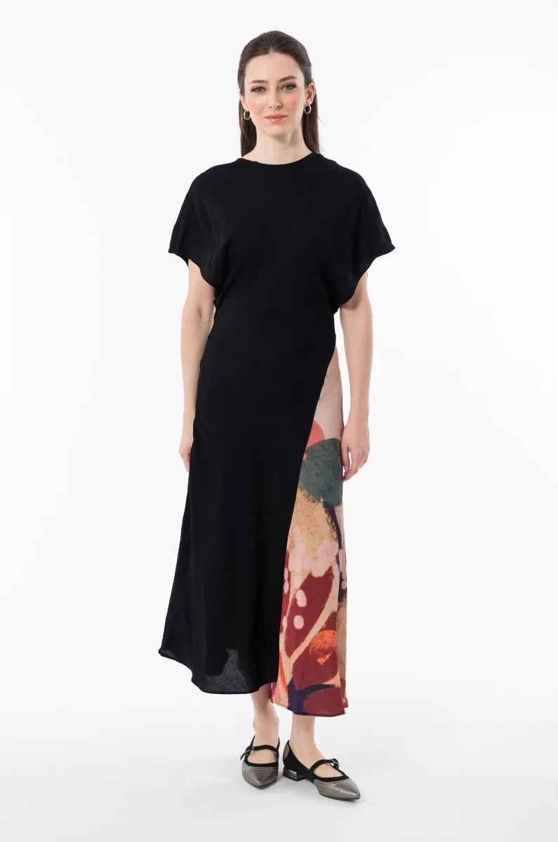 Vestido largo fluido estampado - Imagen 5