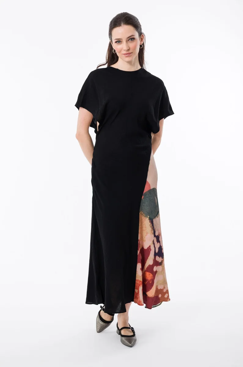 Vestido largo fluido estampado - Imagen 6