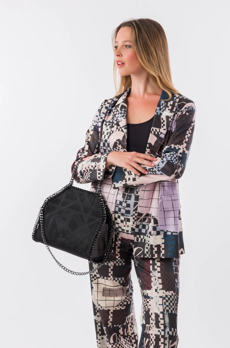 Bolso de hombro con asa metálica Iron - Imagen 3