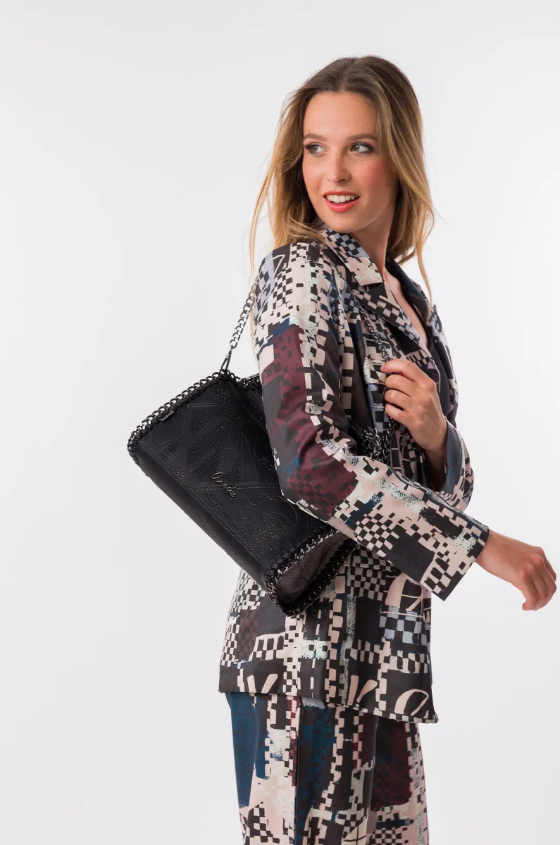 Bolso de hombro con asa metálica Iron - Imagen 4