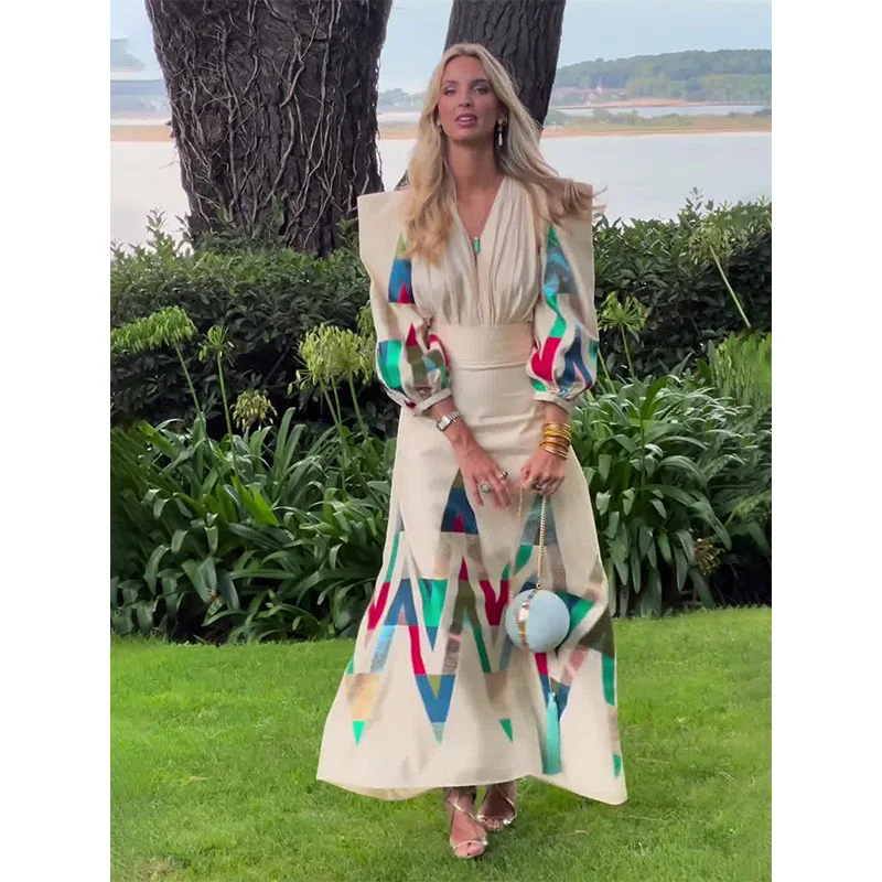 Vestido Elegante Geométrico - Imagen 6