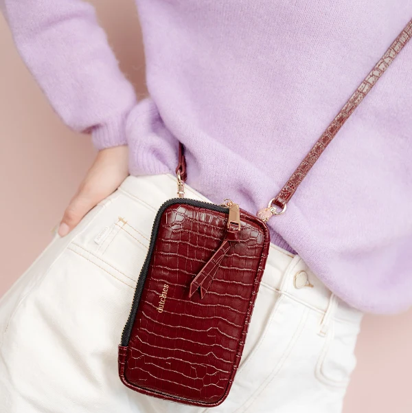 Phone Bag Rose | Burgundy - Imagen 4