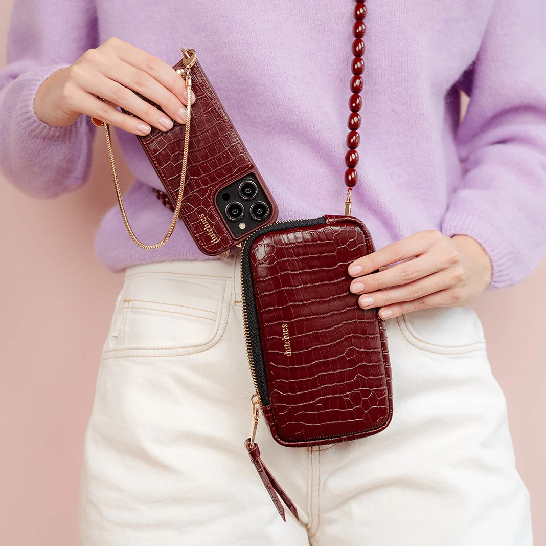 Phone Bag Rose | Burgundy - Imagen 3
